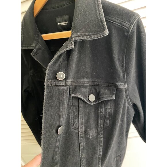 Liverpool Women's Black Denim Jacket Size L Powerflex - Picture 4 of 16